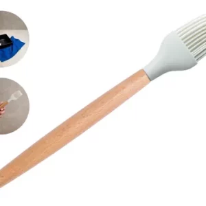 Pincel Culinário, Madeira E Silicone, Cozinha Tempero Receita e Carnes